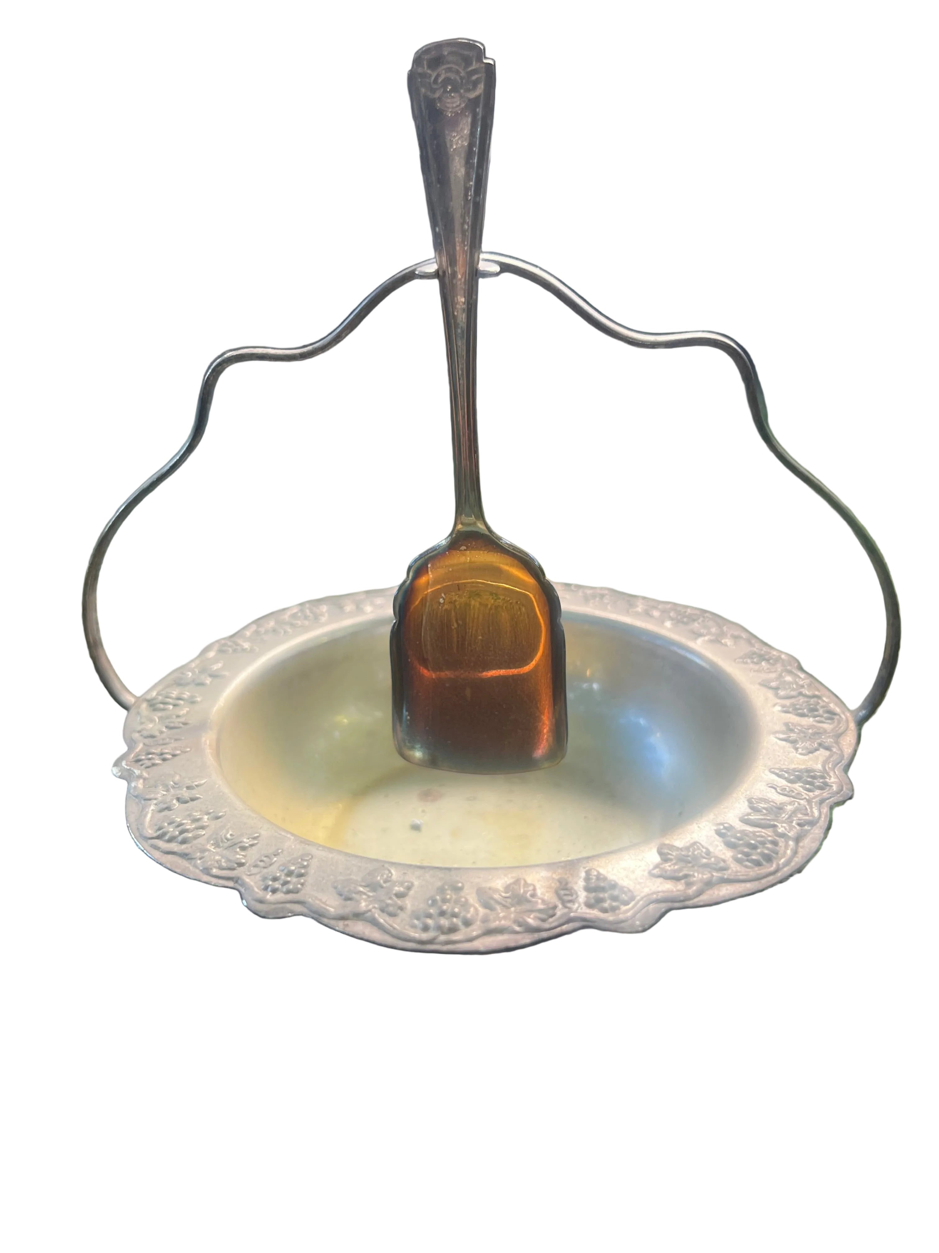 Vintage Silverplate Sugar Basket Pair — Plate-Craft EPNS & Embossed Bon Bon Dish — Glass Liners & Spoons Included — Australian c.1940s–1950s