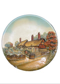 Vintage W.H. Bossons “Anne Hathaway’s Cottage” Hand-Painted Plaster Wall Plaque | Made in England