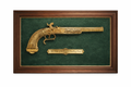 1981 Franklin Mint Silver & 24K Gold Duke of Wellington Pistol