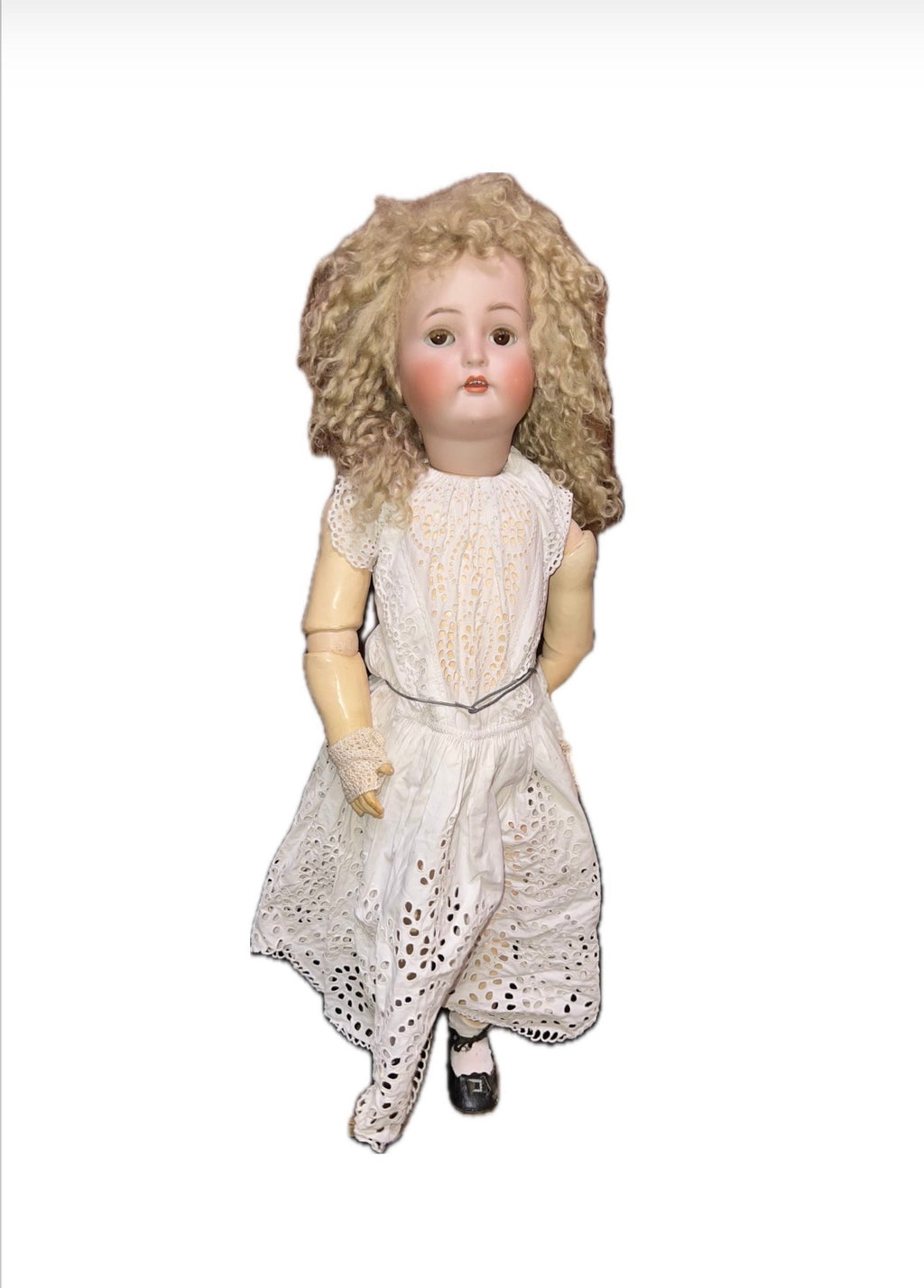 Authentische deutsche Biskuitpuppe – Heinrich Handwerck / Simon & Halbig – Antike 30 cm Bébé
