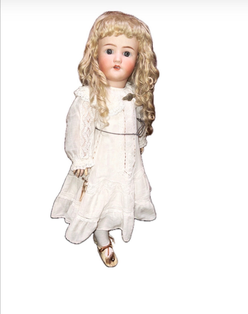 Authentische deutsche Biskuitporzellanpuppe – Kämmer & Reinhardt KR 101 / 14 – Antike Kinderpuppe
