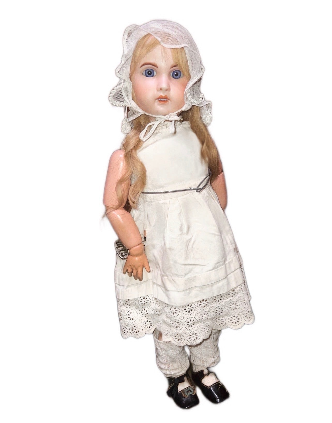 French Mechanical Automaton Doll – Jumeau / SFBJ – Roullet & Decamps Wind‑Up – Marked 1907 / 10