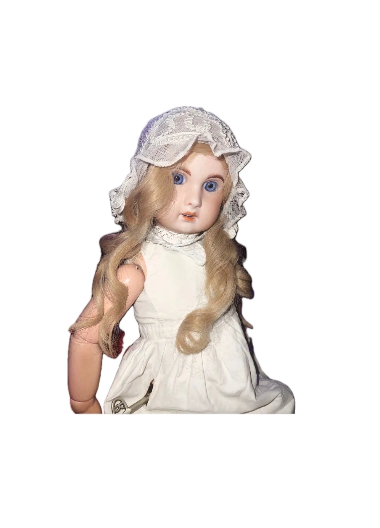 French Mechanical Automaton Doll – Jumeau / SFBJ – Roullet & Decamps Wind‑Up – Marked 1907 / 10