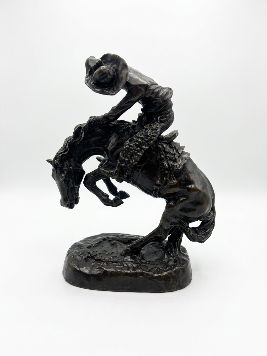 Frederic Remington The Rattlesnake Bronze Statue