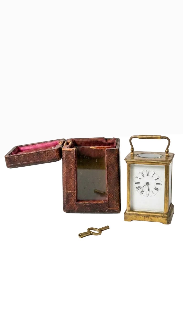 Antique French Georges Gay (GG) Striking Carriage Clock – Museum Quality Set