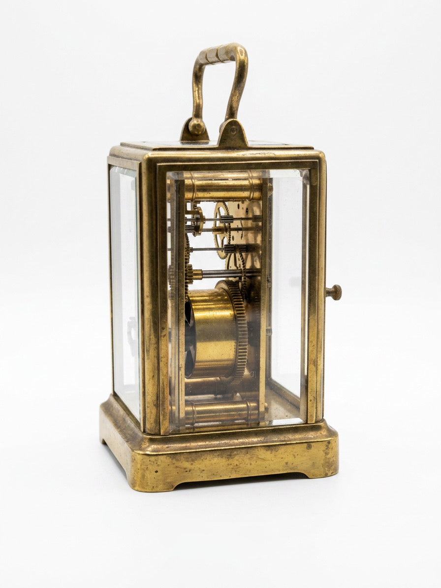 Rare Late 19th Century French Brass Carriage Clock – Breveté S.G.D.G.
