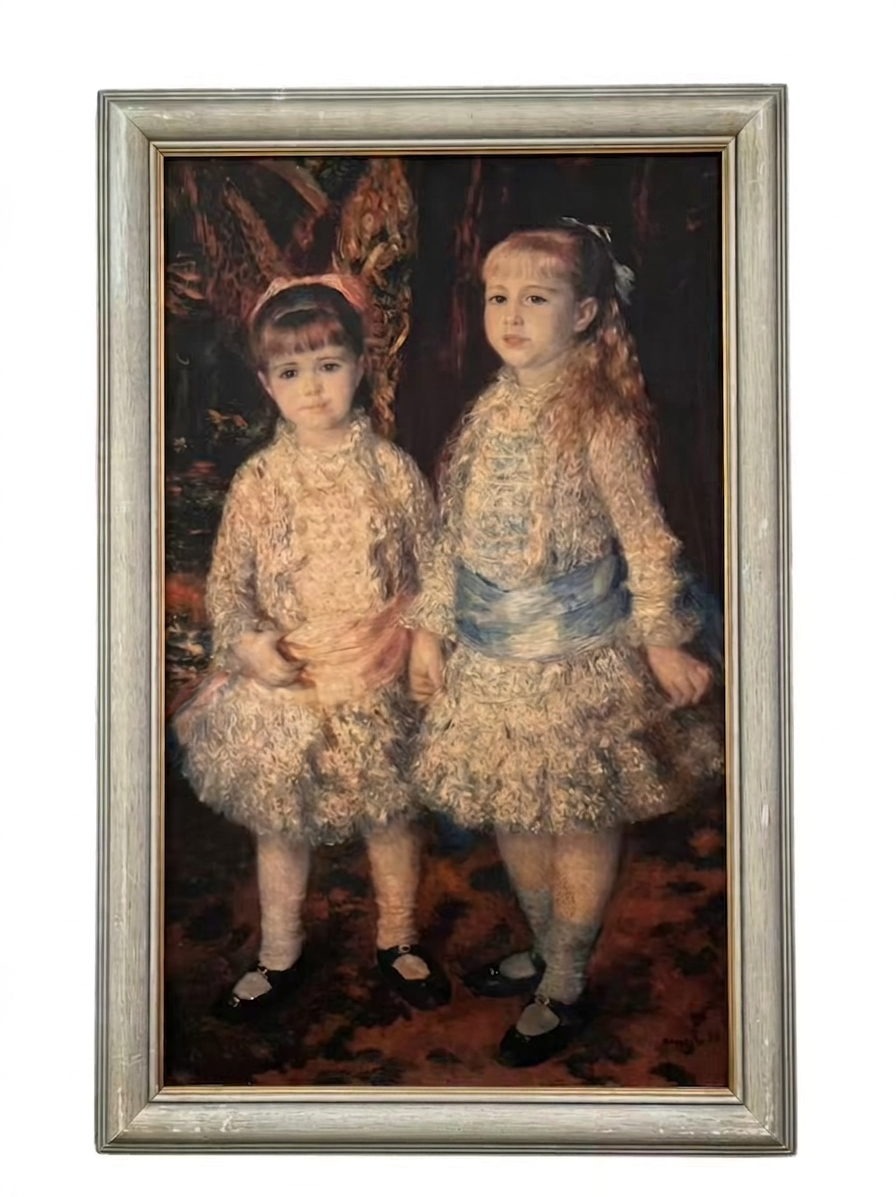 "Pink and Blue" by Pierre-Auguste Renoir – Framed Impressionist Art