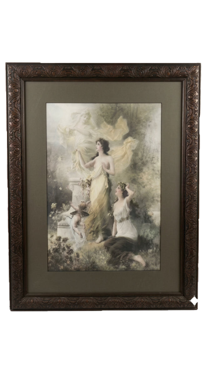 "L'Offrande de l'Amour" by Édouard Bisson – Large Framed Art Print
