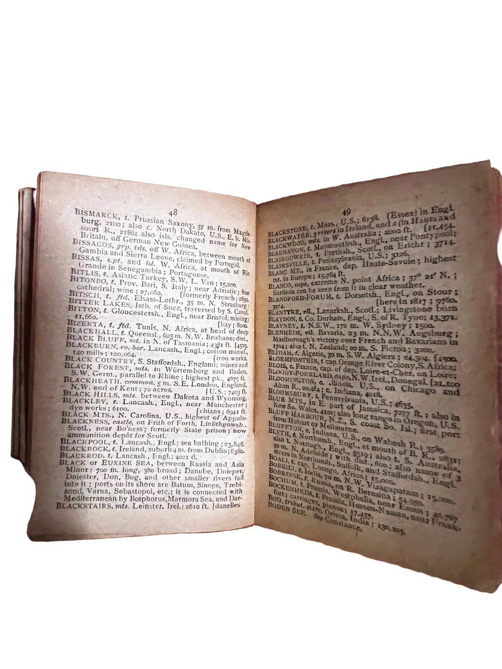 Antique "Knowledge in a Nutshell" Miniature Book - David Bryce & Co