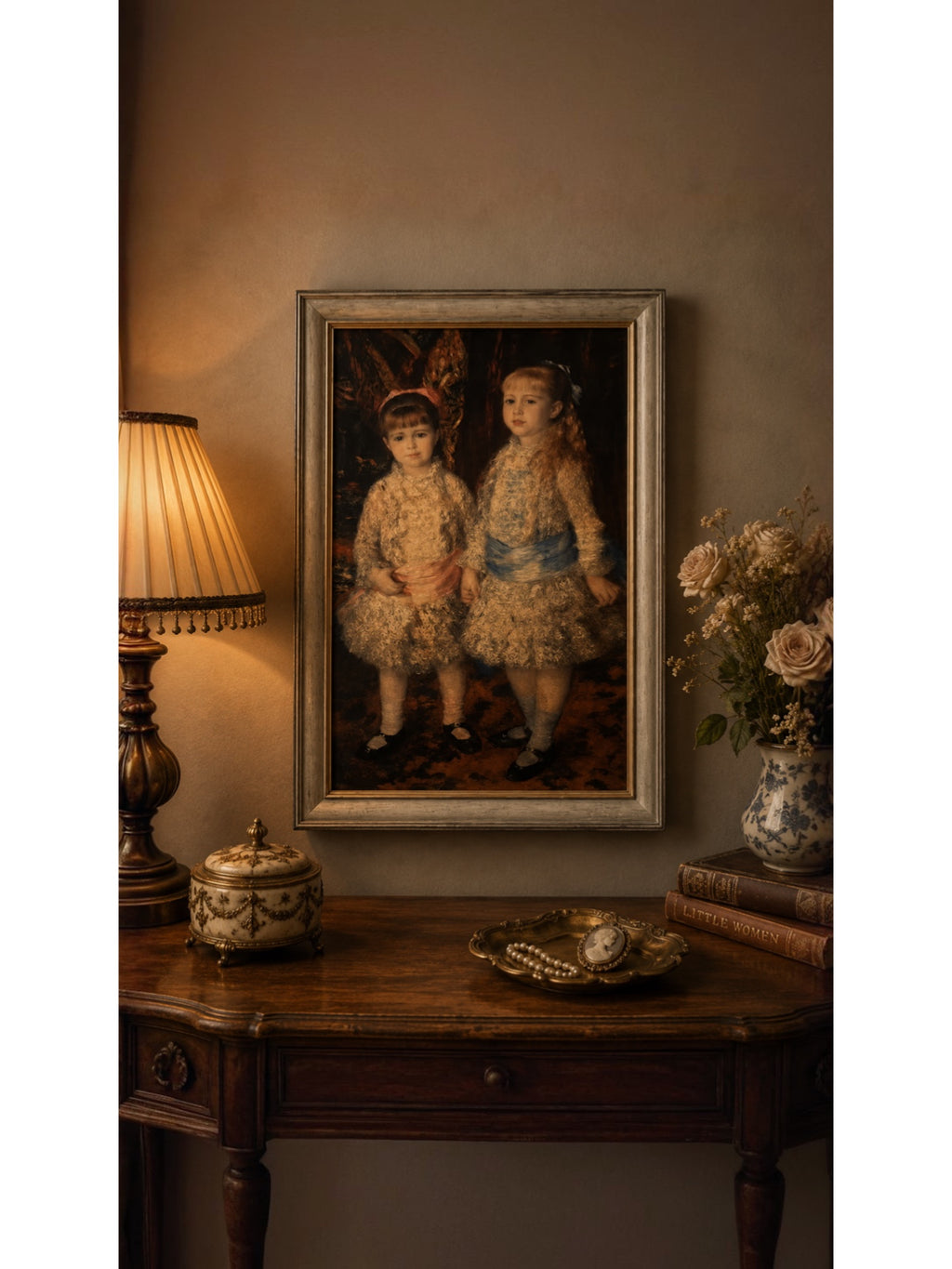 "Pink and Blue" by Pierre-Auguste Renoir – Framed Impressionist Art