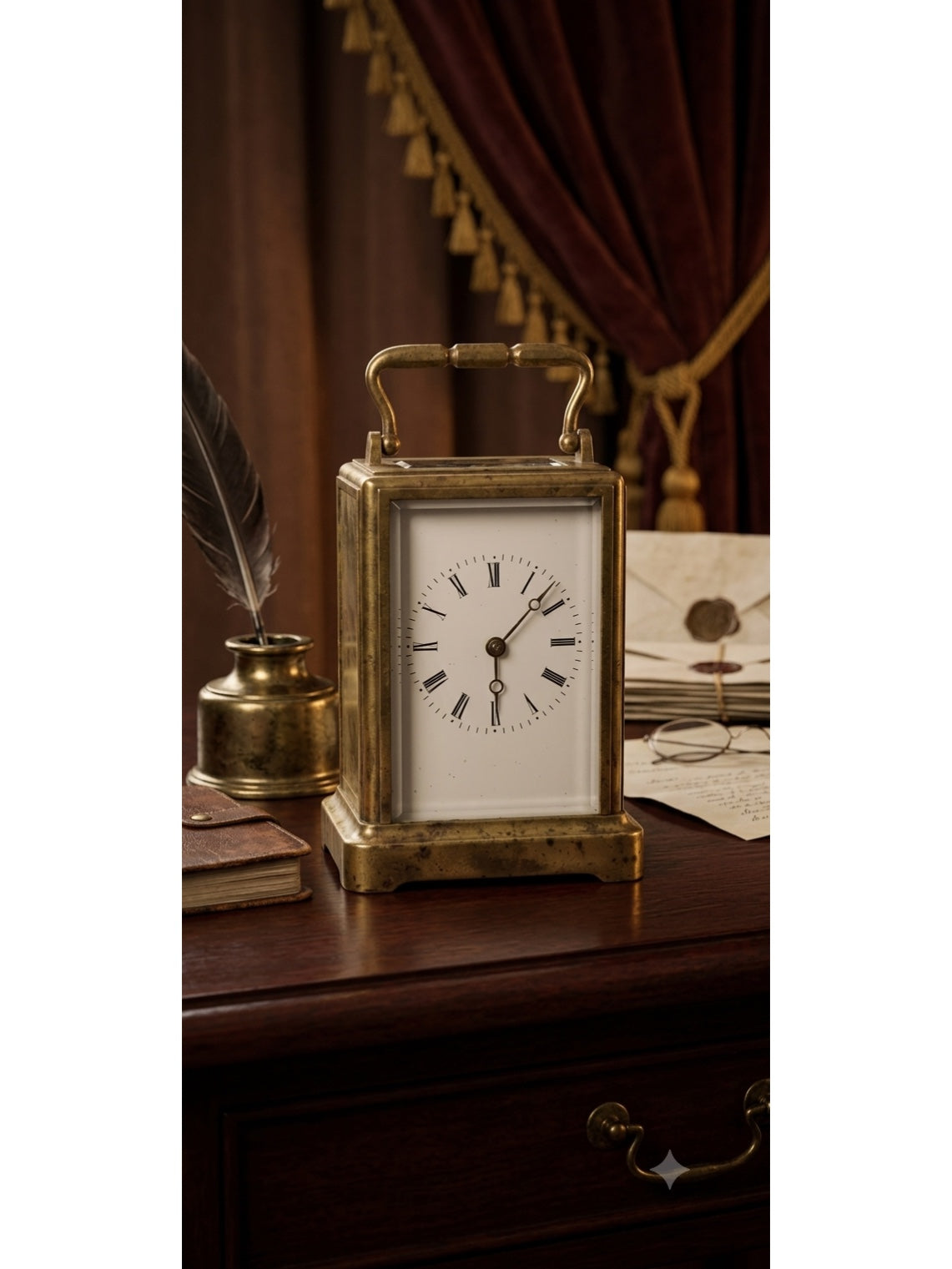 Rare Late 19th Century French Brass Carriage Clock – Breveté S.G.D.G.