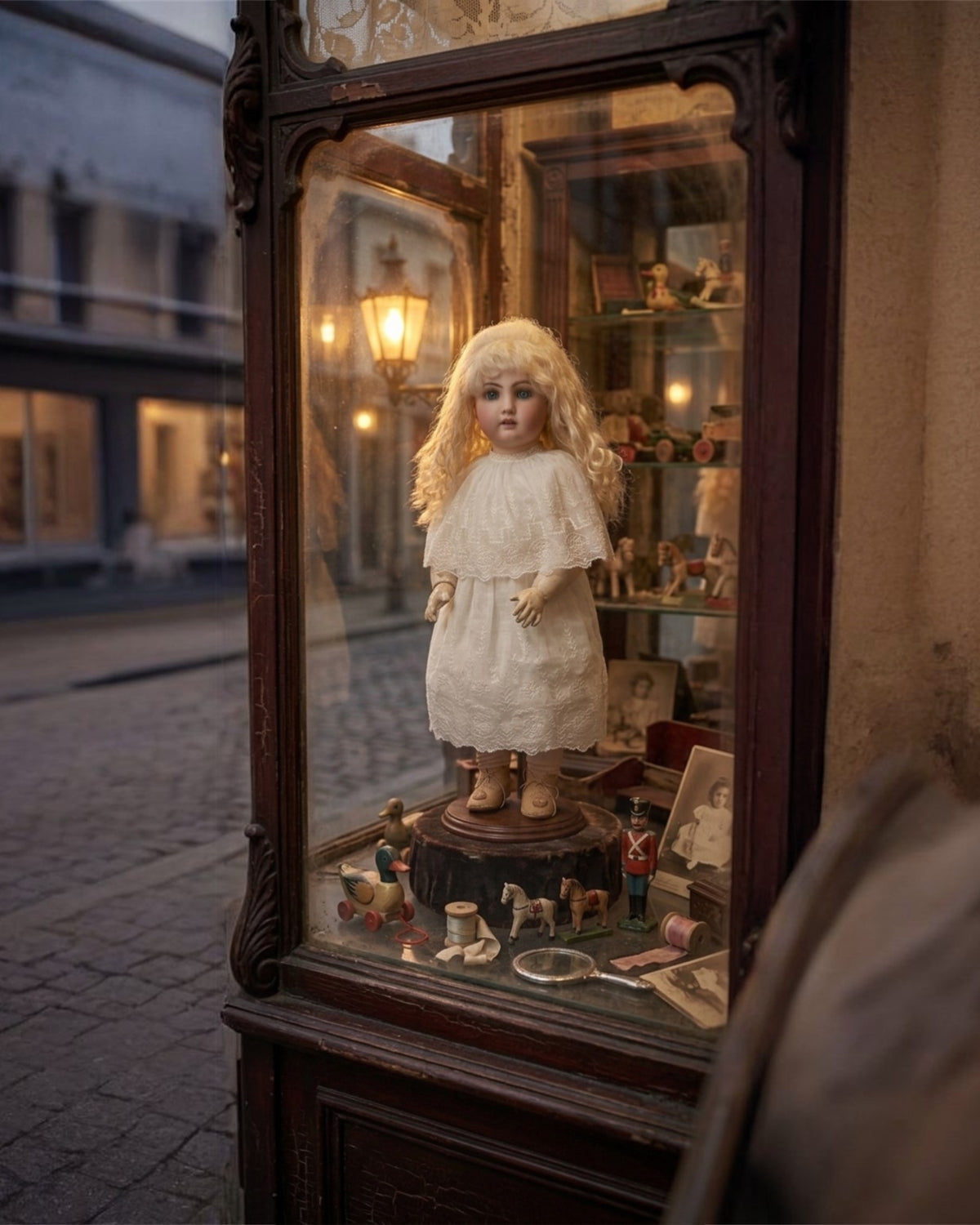 Authentische französische Tête Jumeau Bébé – Gemarkt DÉPOSÉ TÊTE JUMEAU 12⅓ – Feine antike Biskuitpuppe