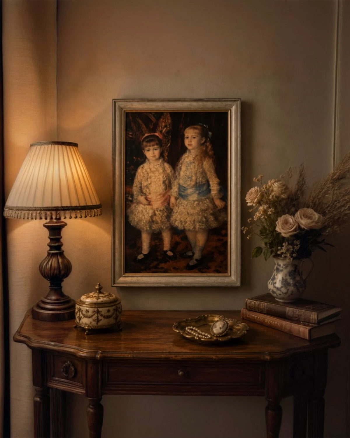 "Pink and Blue" by Pierre-Auguste Renoir – Framed Impressionist Art
