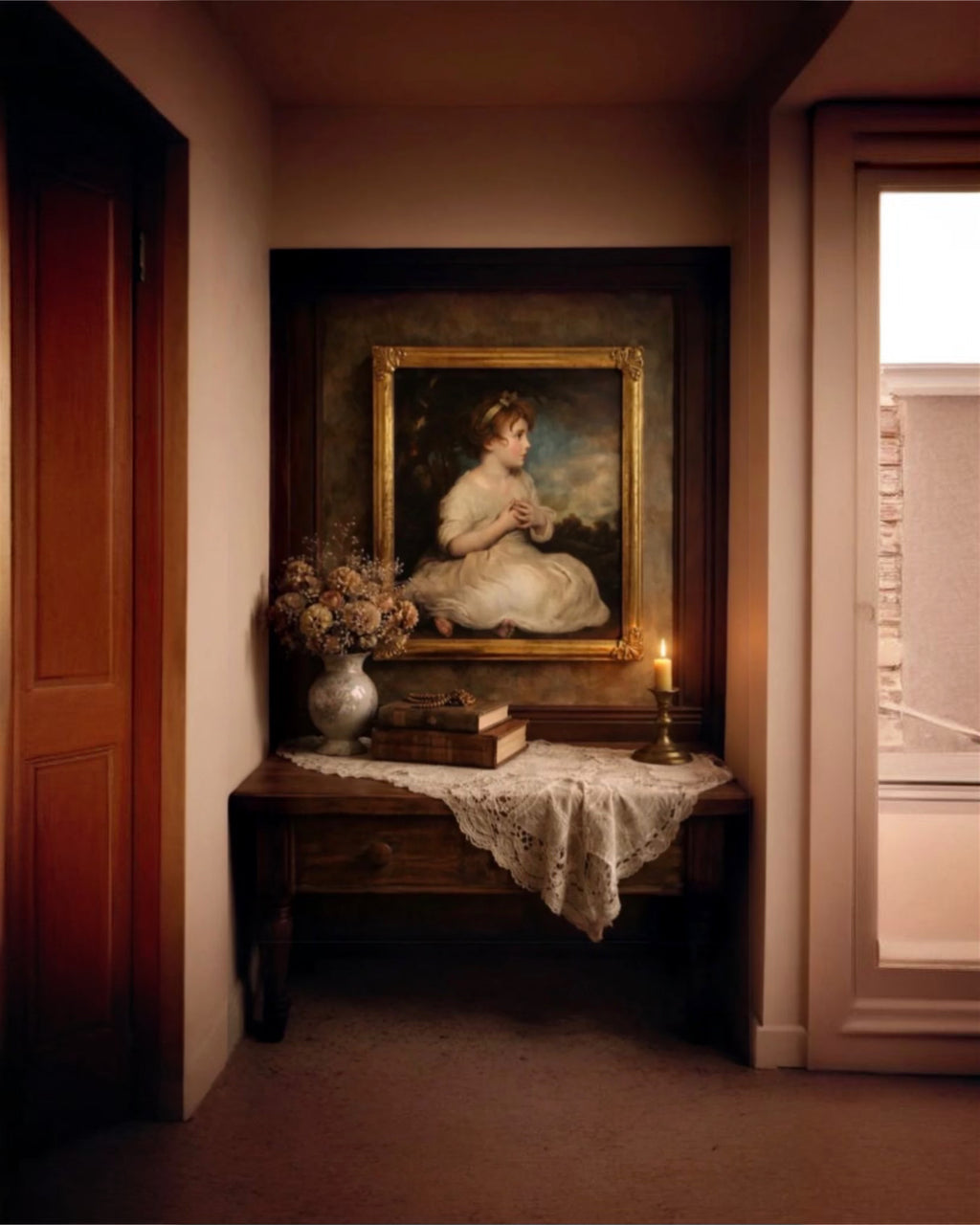 "The Age of Innocence" by Sir Joshua Reynolds – Large Framed Portrait