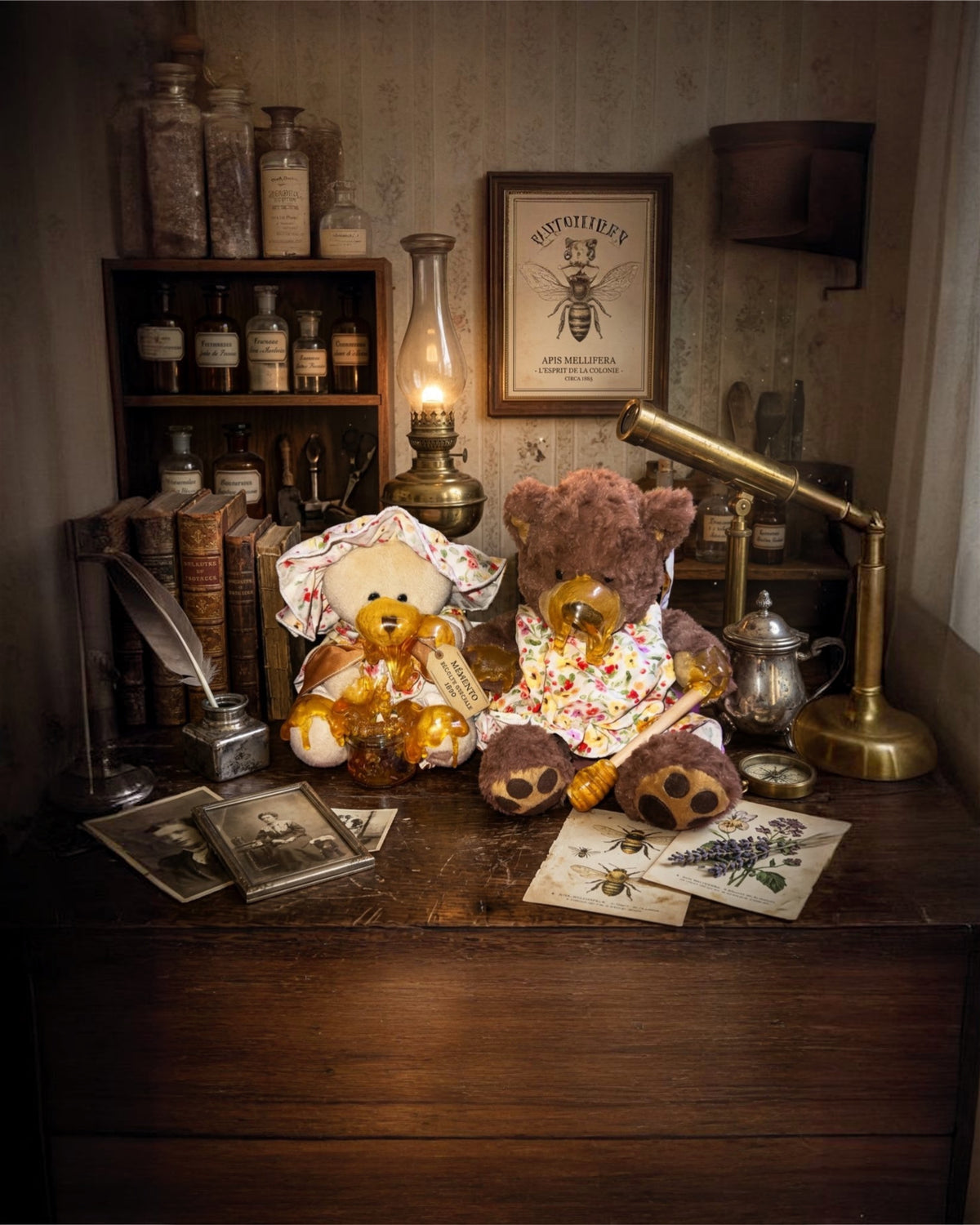 Award-Winning "Honey Bear" Artist Pair – OOAK Handmade in Maleny, QLD