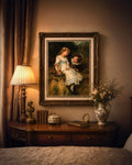 "Sweethearts" by Frederick Morgan – Large Framed Victorian Wall Art