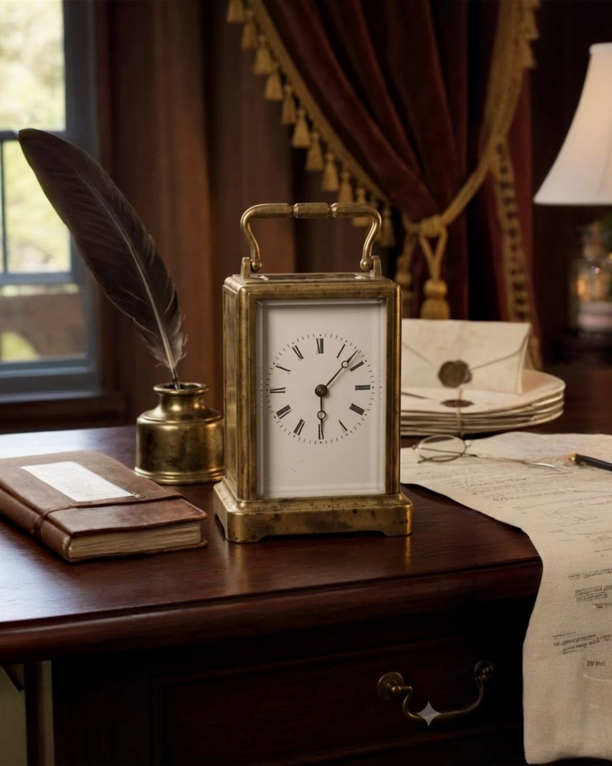 Rare Late 19th Century French Brass Carriage Clock – Breveté S.G.D.G.