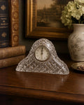 Vintage Brilliant-Cut Lead Crystal Mantel Clock