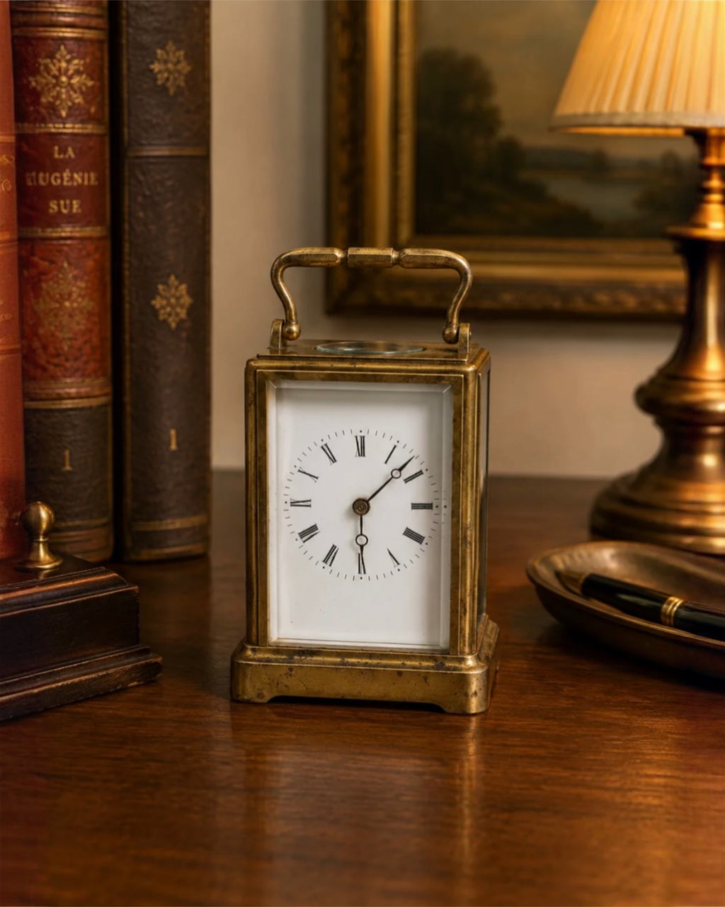 Rare Late 19th Century French Brass Carriage Clock – Breveté S.G.D.G.