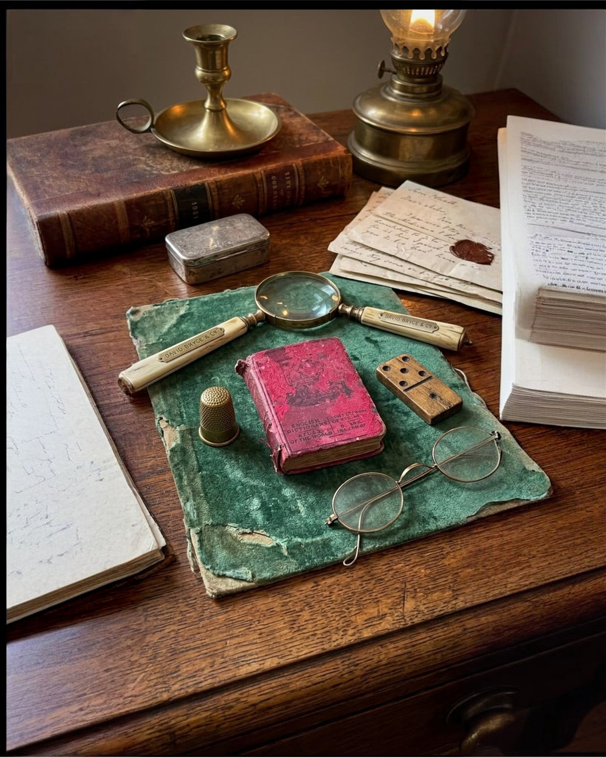 Antique "Knowledge in a Nutshell" Miniature Book - David Bryce & Co